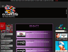 Tablet Screenshot of beauty.globelife.com